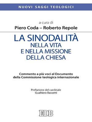 cover image of La Sinodalità nella vita e nella missione della Chiesa